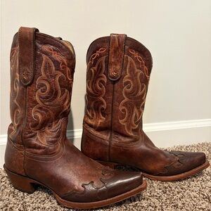 Tony Lama Rich Brown Western Boots